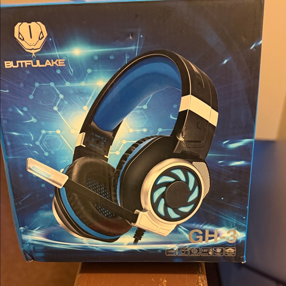 GH-3 Gaming Headset - Black and Blue